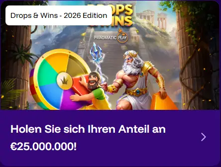 Livewinz Casino Drop and Wins slider